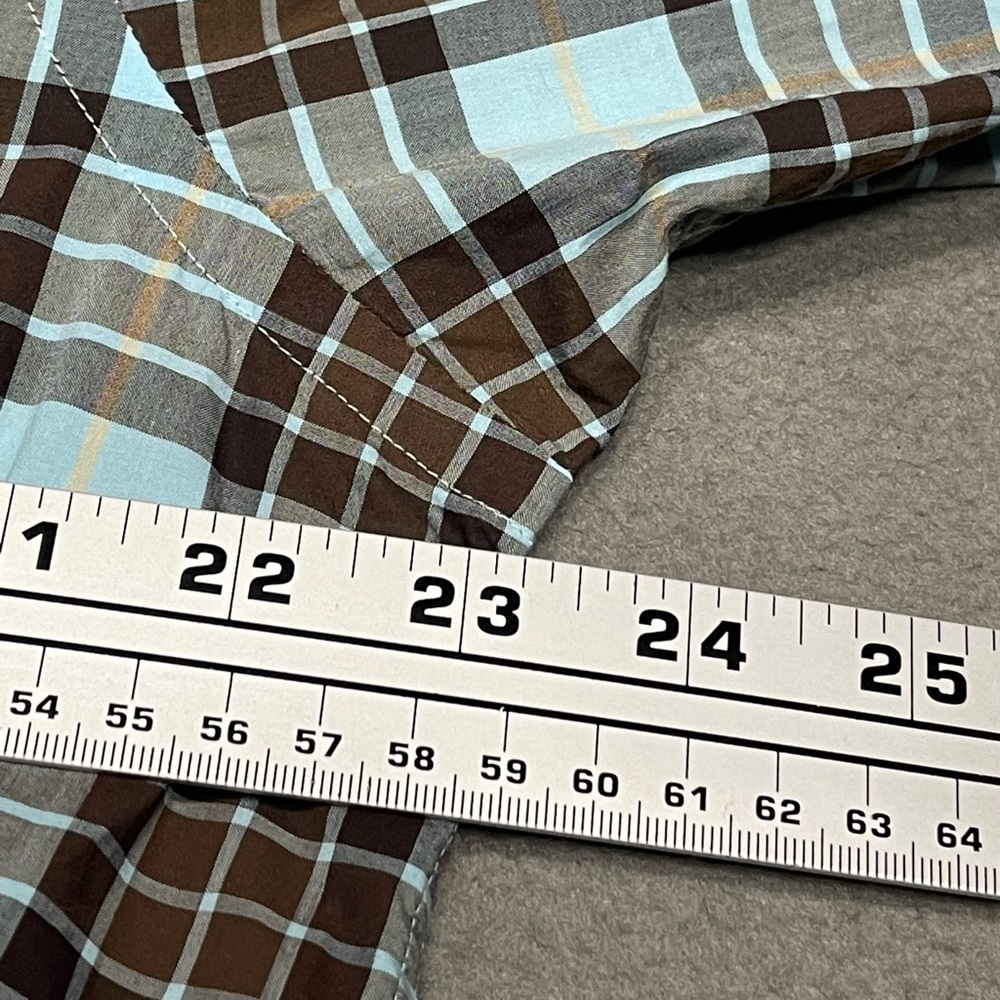 Billy Reid Men Plaid Long Sleeve Button Down‎ Shirt Size Large - Picture 5 of 9